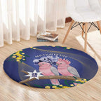 Pink Galah Australia Day Round Carpet 26th January Golden Wattle Flag Color - Aussie Hoodie