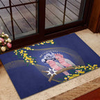 Pink Galah Australia Day Rubber Doormat 26th January Golden Wattle Flag Color - Aussie Hoodie