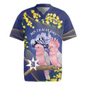 Personalised Pink Galah Australia Day Rugby Jersey 26th January Golden Wattle Flag Color - Aussie Hoodie