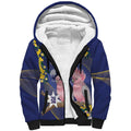 Personalised Pink Galah Australia Day Sherpa Hoodie 26th January Golden Wattle Flag Color - Aussie Hoodie