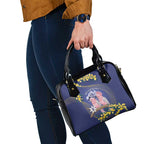 Pink Galah Australia Day Shoulder Handbag 26th January Golden Wattle Flag Color - Aussie Hoodie
