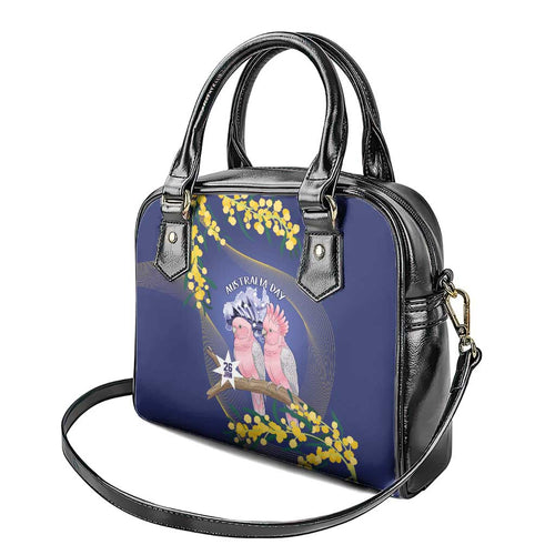 Pink Galah Australia Day Shoulder Handbag 26th January Golden Wattle Flag Color - Aussie Hoodie
