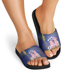 Pink Galah Australia Day Slide Sandals 26th January Golden Wattle Flag Color - Aussie Hoodie