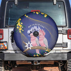 Pink Galah Australia Day Spare Tire Cover 26th January Golden Wattle Flag Color - Aussie Hoodie