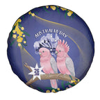 Pink Galah Australia Day Spare Tire Cover 26th January Golden Wattle Flag Color - Aussie Hoodie