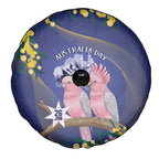 Pink Galah Australia Day Spare Tire Cover 26th January Golden Wattle Flag Color - Aussie Hoodie