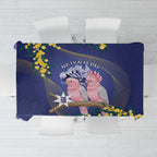 Pink Galah Australia Day Tablecloth 26th January Golden Wattle Flag Color - Aussie Hoodie