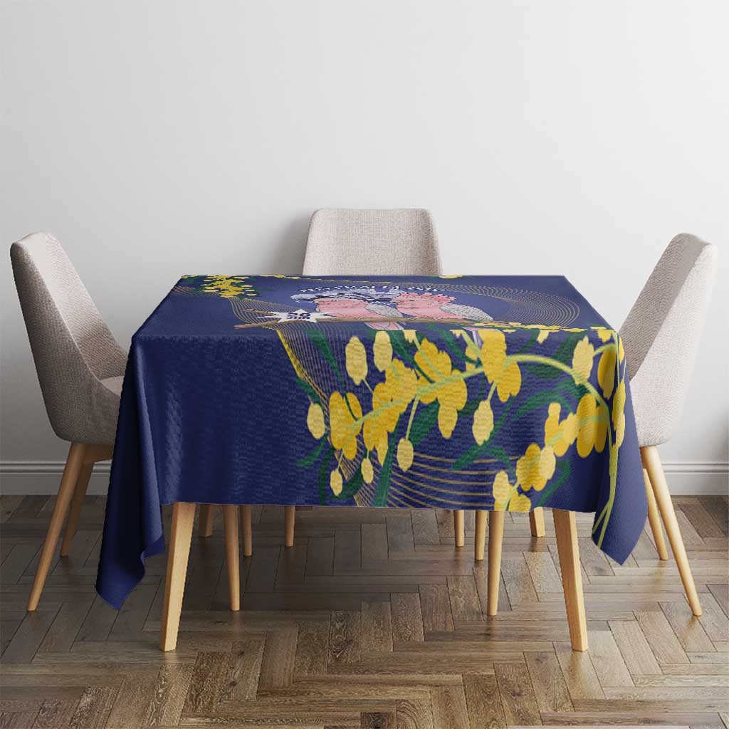 Pink Galah Australia Day Tablecloth 26th January Golden Wattle Flag Color - Aussie Hoodie