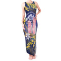 Personalised Pink Galah Australia Day Tank Maxi Dress 26th January Golden Wattle Flag Color - Aussie Hoodie
