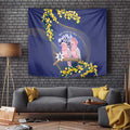 Pink Galah Australia Day Tapestry 26th January Golden Wattle Flag Color - Aussie Hoodie