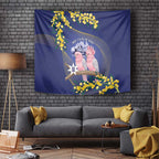 Pink Galah Australia Day Tapestry 26th January Golden Wattle Flag Color - Aussie Hoodie