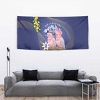 Pink Galah Australia Day Tapestry 26th January Golden Wattle Flag Color - Aussie Hoodie