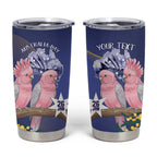 Personalised Pink Galah Australia Day Tumbler Cup 26th January Golden Wattle Flag Color - Aussie Hoodie