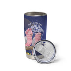 Personalised Pink Galah Australia Day Tumbler Cup 26th January Golden Wattle Flag Color - Aussie Hoodie