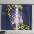 Pink Galah Australia Day Window Curtain 26th January Golden Wattle Flag Color - Aussie Hoodie