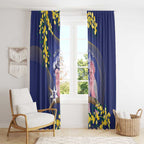 Pink Galah Australia Day Window Curtain 26th January Golden Wattle Flag Color - Aussie Hoodie