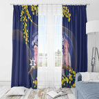 Pink Galah Australia Day Window Curtain 26th January Golden Wattle Flag Color - Aussie Hoodie