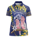 Personalised Pink Galah Australia Day Women Polo Shirt 26th January Golden Wattle Flag Color - Aussie Hoodie