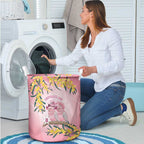 Galah Australia Day Laundry Basket 26th January Golden Wattle Pink Color - Aussie Hoodie