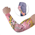 Personalised Galah Australia Day Arm Sleeves 26th January Golden Wattle Pink Color - Aussie Hoodie
