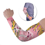 Personalised Galah Australia Day Arm Sleeves 26th January Golden Wattle Pink Color - Aussie Hoodie