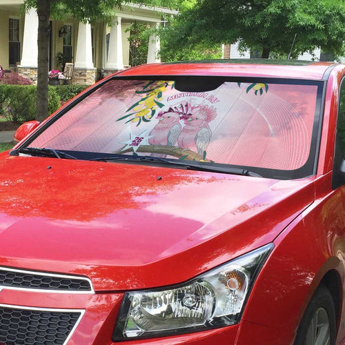 Galah Australia Day Auto Sun Shade 26th January Golden Wattle Pink Color - Aussie Hoodie