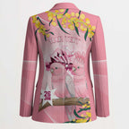 Personalised Galah Australia Day Blazer 26th January Golden Wattle Pink Color - Aussie Hoodie