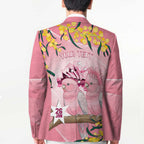 Personalised Galah Australia Day Blazer 26th January Golden Wattle Pink Color - Aussie Hoodie