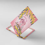 Galah Australia Day Canvas Wall Art 26th January Golden Wattle Pink Color - Aussie Hoodie