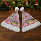 Galah Australia Day Christmas Santa Hat 26th January Golden Wattle Pink Color - Aussie Hoodie