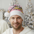 Galah Australia Day Christmas Santa Hat 26th January Golden Wattle Pink Color - Aussie Hoodie