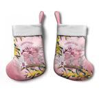 Galah Australia Day Christmas Stocking 26th January Golden Wattle Pink Color - Aussie Hoodie