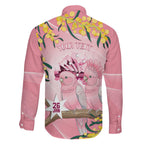 Personalised Galah Australia Day Family Matching Summer Maxi Dress and Hawaiian Shirt 26th January Golden Wattle Pink Color - Aussie Hoodie