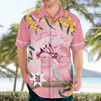 Personalised Galah Australia Day Hawaiian Shirt 26th January Golden Wattle Pink Color - Aussie Hoodie