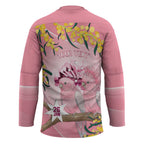 Personalised Galah Australia Day Hockey Jersey 26th January Golden Wattle Pink Color - Aussie Hoodie