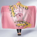 Galah Australia Day Hooded Blanket 26th January Golden Wattle Pink Color - Aussie Hoodie