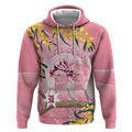 Personalised Galah Australia Day Hoodie 26th January Golden Wattle Pink Color - Aussie Hoodie