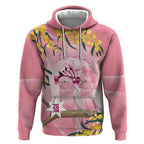 Personalised Galah Australia Day Hoodie 26th January Golden Wattle Pink Color - Aussie Hoodie