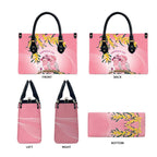 Galah Australia Day Leather Bag 26th January Golden Wattle Pink Color - Aussie Hoodie