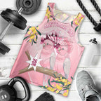 Personalised Galah Australia Day Men Tank Top 26th January Golden Wattle Pink Color - Aussie Hoodie