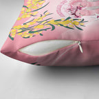 Galah Australia Day Pillow Cover 26th January Golden Wattle Pink Color - Aussie Hoodie