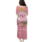 Personalised Galah Australia Day Puletasi 26th January Golden Wattle Pink Color - Aussie Hoodie