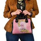 Galah Australia Day Shoulder Handbag 26th January Golden Wattle Pink Color - Aussie Hoodie
