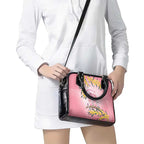 Galah Australia Day Shoulder Handbag 26th January Golden Wattle Pink Color - Aussie Hoodie