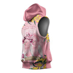 Personalised Galah Australia Day Sleeveless Hoodie 26th January Golden Wattle Pink Color - Aussie Hoodie