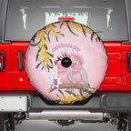 Galah Australia Day Spare Tire Cover 26th January Golden Wattle Pink Color - Aussie Hoodie