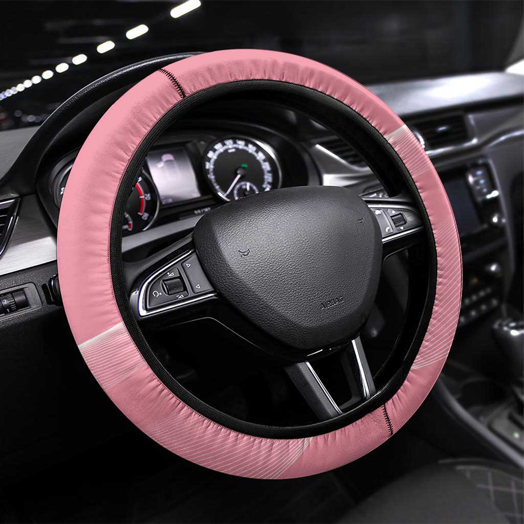 Galah Australia Day Steering Wheel Cover 26th January Golden Wattle Pink Color - Aussie Hoodie