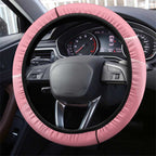 Galah Australia Day Steering Wheel Cover 26th January Golden Wattle Pink Color - Aussie Hoodie