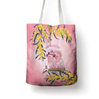 Galah Australia Day Tote Bag 26th January Golden Wattle Pink Color - Aussie Hoodie