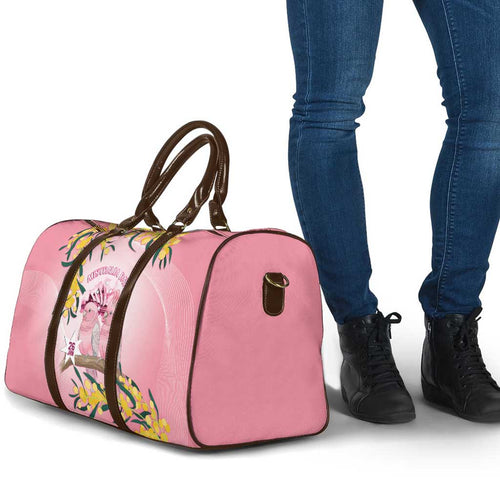 Galah Australia Day Travel Bag 26th January Golden Wattle Pink Color - Aussie Hoodie